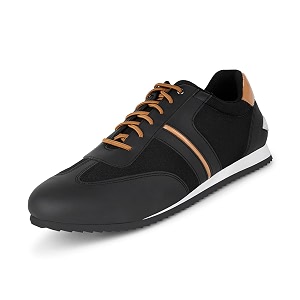 LOUIS STITCH Mens Mustard and Black Sneakers
