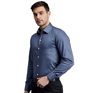 LOUIS STITCH Mens Regular Fit Formal Shirts