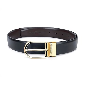 LOUIS STITCH Mens Reversible Brown and Black