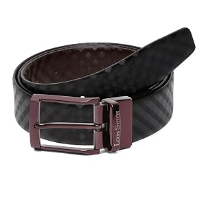 LOUIS STITCH Mens Spanish Leather Reversible Belt