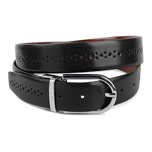 LOUIS STITCH Mens Spanish Leather Reversible Belt