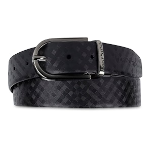 LOUIS STITCH Mens Spanish Leather Reversible Belt