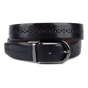 LOUIS STITCH Mens Spanish Leather Reversible Belt