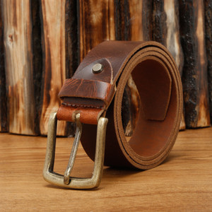 LOUIS STITCH Men Casual Brown Genuine Leather
