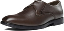 LOUIS STITCH Mens Brunette Brown Formal Lace-Up