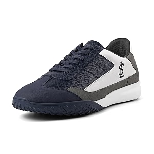 LOUIS STITCH Mens Casual Lightweight Lace-Up Low-Top