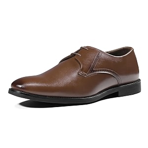 LOUIS STITCH Mens Formal Lace-Up Derby Shoes
