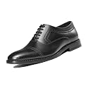 LOUIS STITCH Mens Jet Black Formal Lace-Up