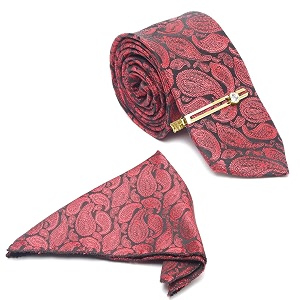 louis stitch mens iris purple italian silk necktie set incl pocket square cufflinks gold tiepin brooch american style formal tie gift set for men tepr010gp
