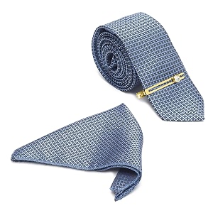 louis stitch mens iris purple italian silk necktie set incl pocket square cufflinks gold tiepin brooch american style formal tie gift set for men tepr010gp