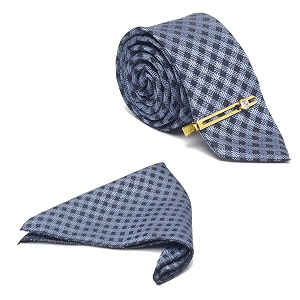 louis stitch mens iris purple italian silk necktie set incl pocket square cufflinks gold tiepin brooch american style formal tie gift set for men tepr010gp