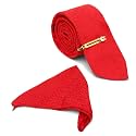 LOUIS STITCH Mens Iris Purple Italian Silk Necktie Set Incl Pocket Square Cufflinks Gold Tiepin Brooch American Style Formal Tie Gift Set for Men (TEPR010GP)