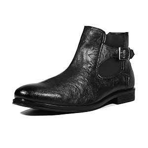 LOUIS STITCH Mid-Top Ankle Shrunken Chelsea Boots