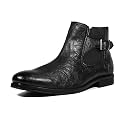 LOUIS STITCH Mid-Top Ankle Shrunken Chelsea Boots