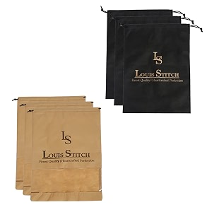 louis stitch non-woven shoe bag travel accessories shoes storage cover waterproof string bag39s organizer combo for men women unisex set of 6 beige see-thru amp black plain