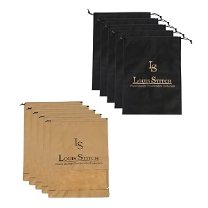 louis stitch non-woven shoe bag travel accessories shoes storage cover waterproof string bag39s organizer combo for men women unisex set of 10 beige see-thru amp black plain
