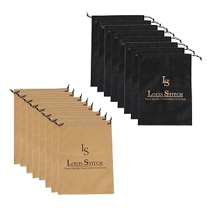 louis stitch non-woven shoe bag travel accessories shoes storage cover waterproof string bag39s organizer combo for men women unisex pack of 16 black amp beige plain