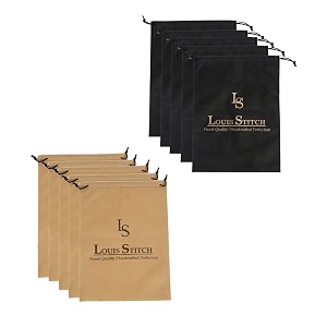 louis stitch non-woven shoe bag travel accessories shoes storage cover waterproof string bag39s organizer combo for men women unisex set of 10 black amp beige plain