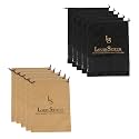 LOUIS STITCH Non-Woven Shoe Bag Travel Accessories Shoes Storage Cover Waterproof String Bag's Organizer Combo for Men Women Unisex (Set of 12) (Black See-thru & Beige Plain)