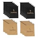 LOUIS STITCH Non-Woven Shoe Bag Travel Accessories Shoes Storage Cover Waterproof String Bag's Organizer Combo for Men Women Unisex (Pack of 24) (Beige Plain &amp; Black See-thru)