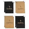 LOUIS STITCH Non-Woven Shoe Bag Travel Accessories Shoes Storage Cover Waterproof String Bag's Organizer Combo for Men Women Unisex (Set of 8) (Beige &amp; Black, Plain &amp; See-Thru)