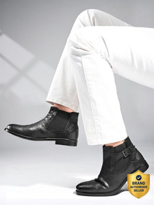 LOUIS STITCH Obsidian Black Mid-Top Ankle Shrunken
