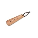 LOUIS STITCH Premium Wooden Shoe Horn | 6 Inch Long Natural Shoe Horn | Handmade Wooden Shoe Wear Helper with Loop | LSAC-SH-S