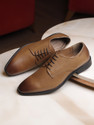 LOUIS STITCH Tan Wingtip Italian Leather Formal Lace Up Shoes for Men (NRXPL) UK 8 Derby For Men