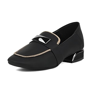 LOUIS STITCH Womens Elegant Wedge Heel Moccasins