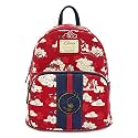 Loungefly x Disney Mulan Mushu Cloud Mini Backpack (One Size, Red Multi)
