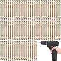 Lounsweer 120 Pcs Cobalt Drill Bits Bulk Hss M35 Metal Double End, 1/8 Inch