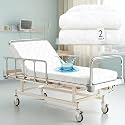 Lounsweer 2 Pcs Bed Mattress Protector Waterproof, 80 x 36 x 12in, White