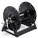Lounsweer 3/8" x 300' Pressure Washer Hose Reel, 5000 PSI Steel, Black