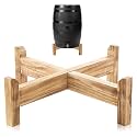 Lounsweer 45-100 Gallon Rain Barrel Stand, 800 lb Heavy-duty Wooden Base
