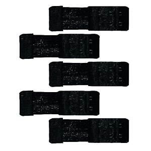 louryn koulyn bra hook extender-2 hook - 3 eye with extra elastic for women save your bra increase band length combo