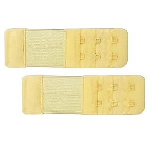 louryn koulyn bra hook extender-2 hook - 3 eye with extra elastic for women save your bra increase band length combo