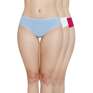 LOURYN KOULYN Solid Low Rise Cotton Bikini