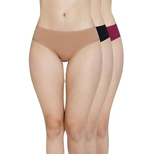 LOURYN KOULYN Solid Low Rise Cotton Bikini