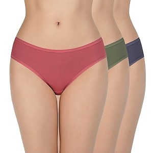 LOURYN KOULYN Solid Low Rise Cotton Bikini