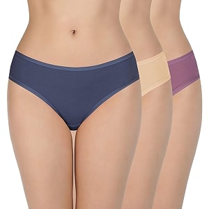 LOURYN KOULYN Solid Low Rise Cotton Bikini