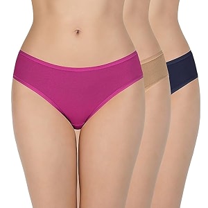 LOURYN KOULYN Solid Low Rise Cotton Bikini