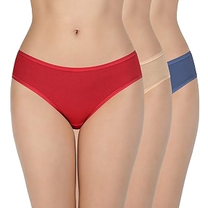LOURYN KOULYN Solid Low Rise Cotton Bikini
