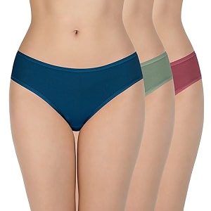 LOURYN KOULYN Solid Low Rise Cotton Bikini