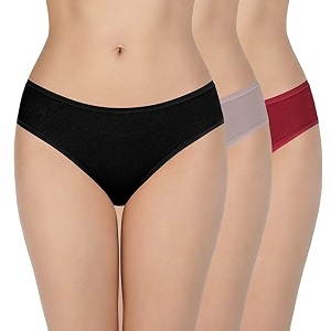 LOURYN KOULYN Solid Low Rise Cotton Bikini