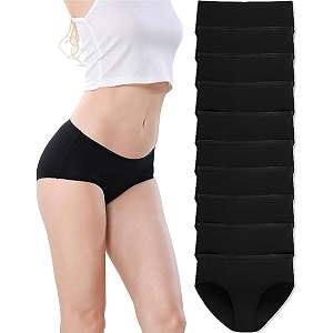 LOURYN KOULYN Womens Breathable Cotton Underwear Hipster