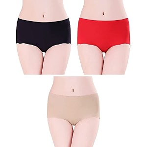 LOURYN KOULYN Womens Ice Silk Seamless Hipster
