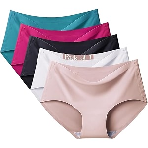 LOURYN KOULYN Womens Seamless Hipster Ice Silk