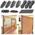 Louver Bracket Kit 2-Pack for Outdoor Blinds, Powder Coated Iron Hardware