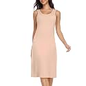 Lovasy Full Slip for Women Under Dress Long Wide Straps Slips Sleeveless Tank Tops Dresses Nightgown S-3XL