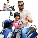 LovDear Kids Safety Belt for Two Wheeler with Storage Bag, Adjustable Child Safety Belt for Bike &amp; Scooty, 2-9 Years, Pink